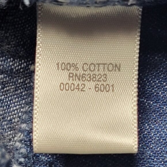 Christopher & Banks Womens Blue Denim Button Up 4 Pocket Jacket Size XL - Picture 5 of 13